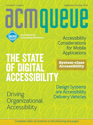 ACM Queue cover, volume 22, issue 5