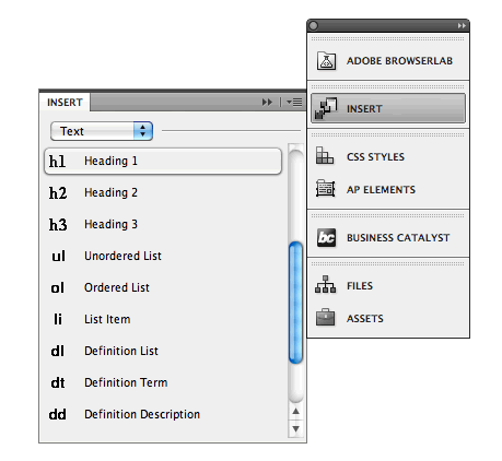 WebD2: Basic Features of Web Authoring Software