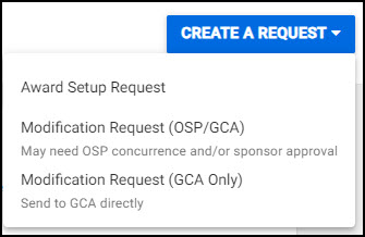 Create a Modification Request - SAGE