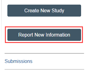 screenshot of the Report New Information button