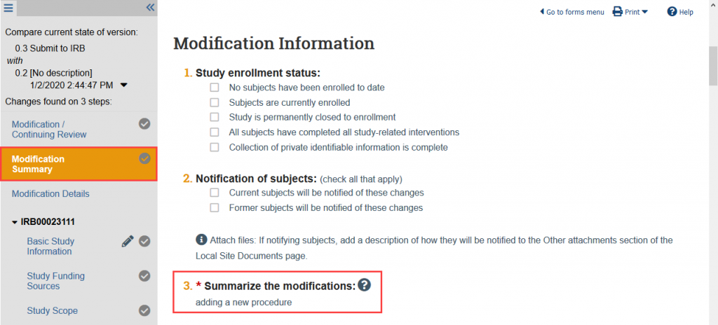 IRB Member Guide- Follow Ons- Mod Summary - UW Research