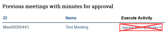 do not approve meeting minutes